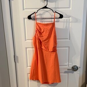 Orange Sleeveless Dress